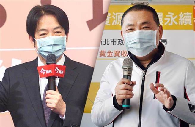 根据最新的「10大政治领袖调查」，媒体人韦安认为，新北市长侯友宜仍拥有坚强的民意基础，个人「看好度」与副总统赖清德在伯仲之间。图为侯友宜（右）、赖清德（左）。（资料照合成）