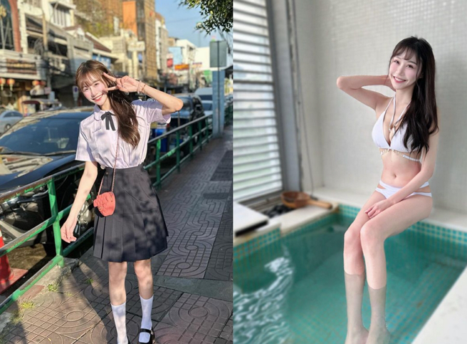 正妹网红泡芙竟是一名大胃王。（图／摘自泡芙饿了么IG）