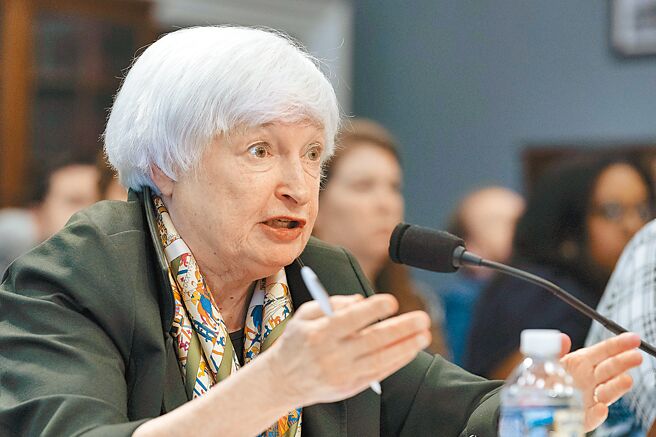 美国财长叶伦。图／美联社
