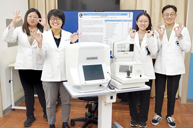 大叶大学视光系积极投入科学研究，守护视觉健康，获多项国科会计画补助。图／大叶大学提供
