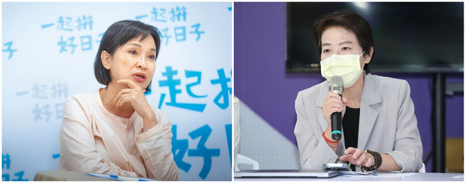 国民党智库执行长柯志恩(左图)、前台北市副市长黄珊珊(右图)的动向，备受关注。（本报系资料照)