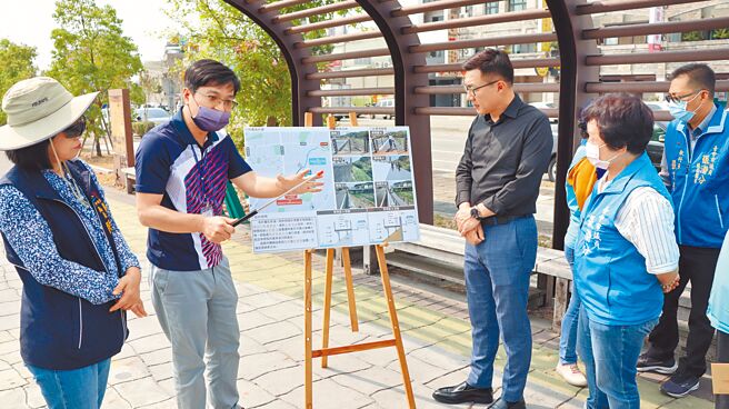 立委江啟臣爭取興建旱溪堤外自行車道，預估經費約5300萬元。（陳淑娥攝）