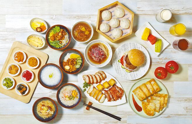 悦华大酒店的阳光咖啡厅有自助式早餐。（桃园高尔夫俱乐部悦华大酒店提供）