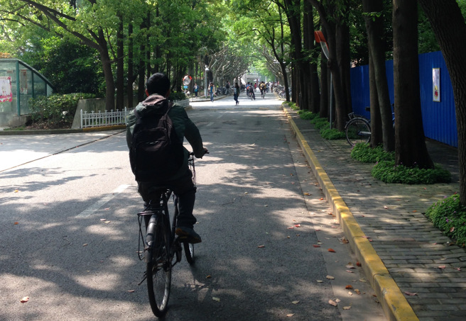 图为大陆復旦大学。简立欣摄