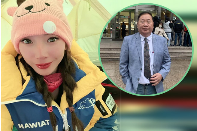 曾格尔的父亲曾国良表示要帮女儿争取公道。（合成图／左取自曾格尔脸书、右为李文正摄）