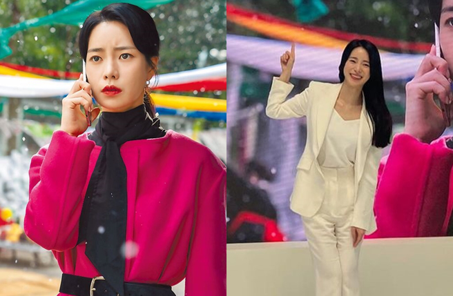 韩国女星林智妍因《黑暗荣耀》走红。(图/ 摘自林智妍IG、Netflix提供)