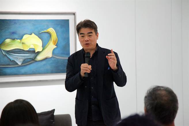 《[1M²]的风景》策展人宋玺德表示：「当观眾进入展场每一公尺的特定距离，即可进入一位艺术家的表现世界，看见一片新风景。」（主办单位提供）