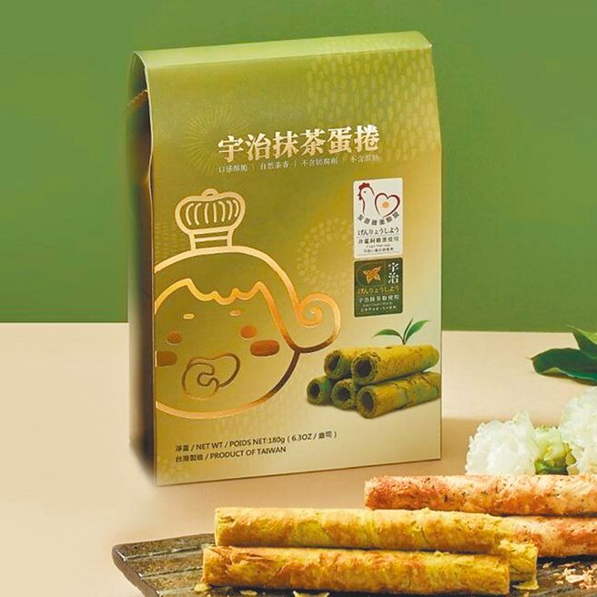 新东阳主打茶茶小王子「宇治抹茶蛋卷」，售价250元，特价210元。（摘自新东阳脸书）