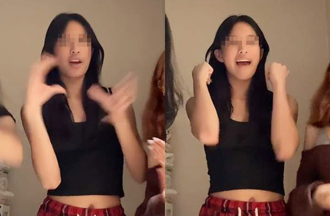 13歲的Angela最近曬出熱舞影片。（圖／取自新浪娛樂）