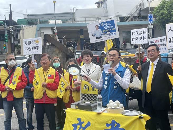 新党游智彬宣布参选桃园市中坜区立委。(吕筱蝉摄)