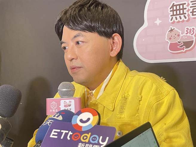 黄子佼眼眶泛泪。（池宗玲摄）