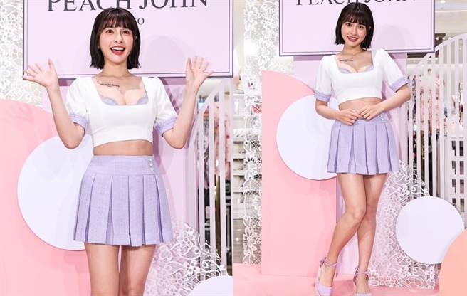 峮峮今出席内衣品牌活动，分享喜欢的款式。（罗永铭摄）