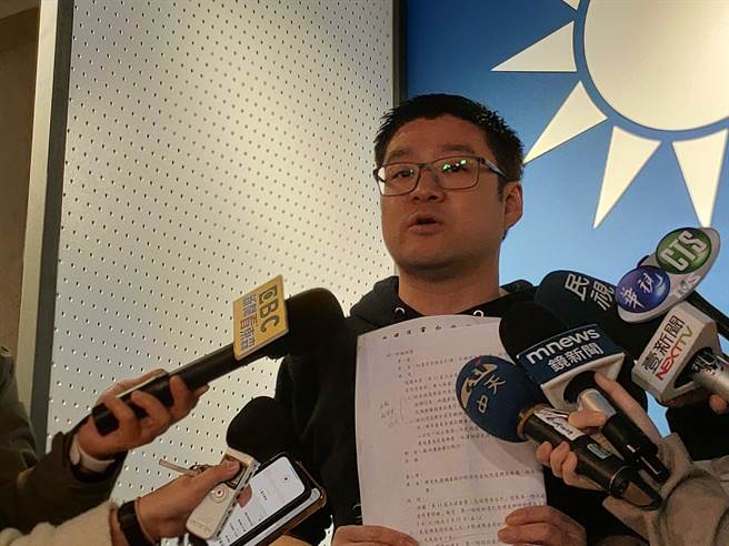 徐弘庭喊话，若国民党台北市党部委员会最终採党员投票，将考虑是否参选。（刘彦宜摄）