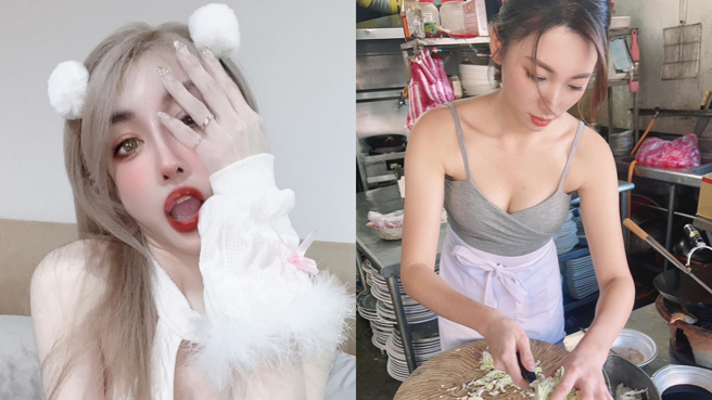 雪碧(左)对林彤呛声。(图/雪碧、林彤 IG)