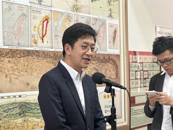 民进党立委蔡适应。（黄婉婷摄）