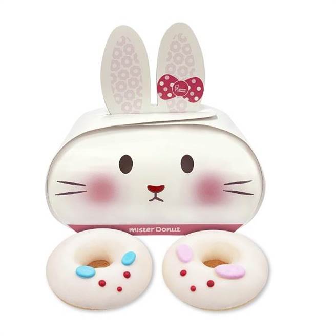 Mister Donut「雪兔宝宝」45元。（Mister Donut提供）