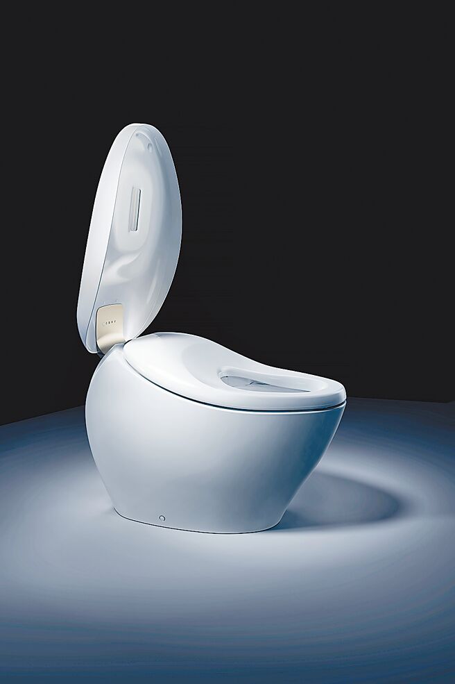 TOTO的NEOREST NX2为品牌顶级马桶，外型如艺术品般优美，44万1000元。（TOTO提供）