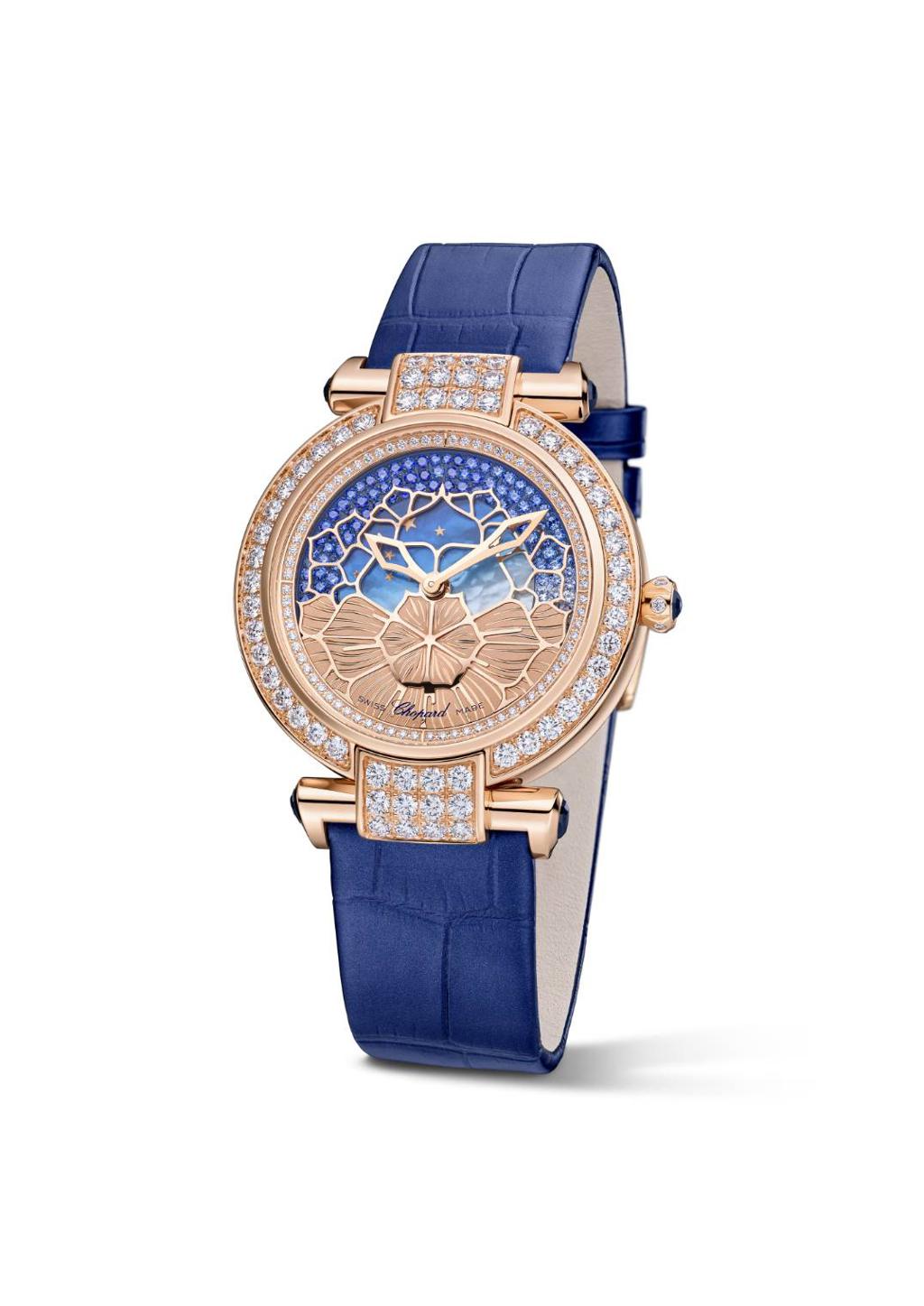 蕭邦在表展推出IMPERIALE系列珠寶表，以珠寶工藝勾勒腕表之美。(Chopard)