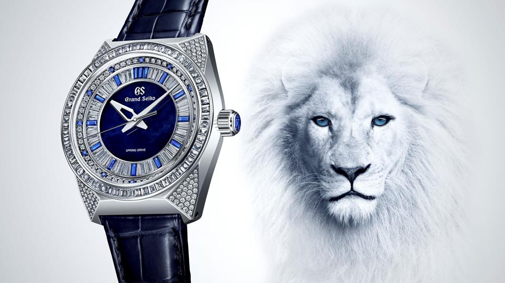 以鐘表起家的Grand Seiko在WW表展推出一款以雄獅為靈感的Spring Drive珠寶表，宣示品牌跨足珠寶工藝的企圖心。（Grand Seiko提供）