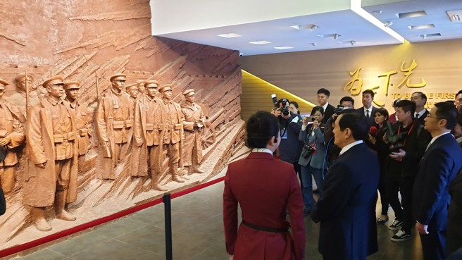前總統馬英九在武漢參訪辛亥革命博物院。（藍孝威攝）