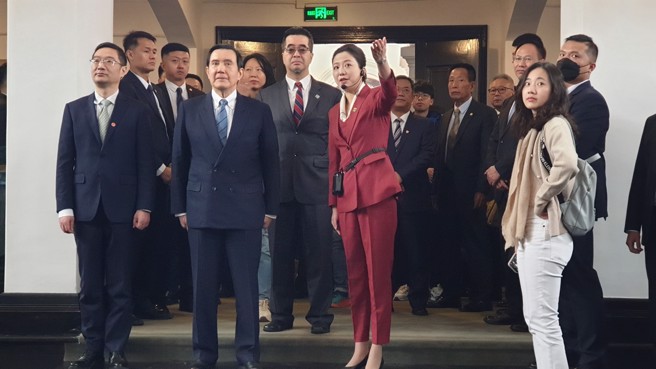 前總統馬英九在武漢參訪辛亥革命博物院。（藍孝威攝）
