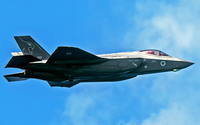 以色列F-35I「全能王」（Adir）隱形戰機的資料照。（達志影像/Shutterstock）