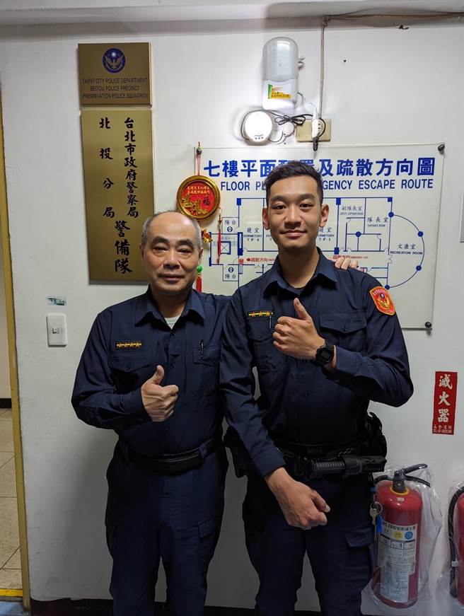北投分局警备队小队长林建钟虽已59岁，办案的干劲与年轻同仁相较，丝毫不逊色。（北投警分局提供）
