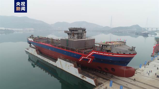 全球最大、陸首艘萬噸級遠洋通信海纜鋪設船江西九江下水- 兩岸- 中時
