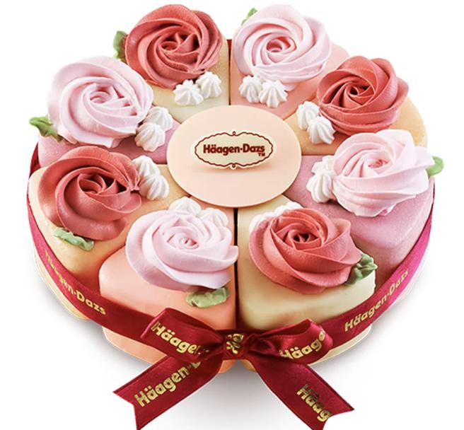 哈根達斯「花開幸福」7英吋2480元。（摘自哈根達斯官網）