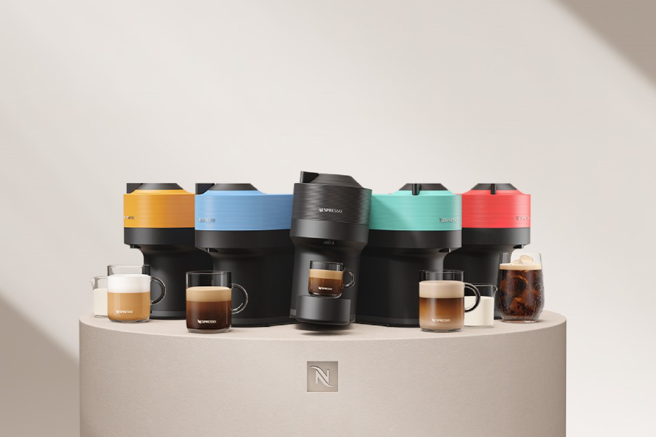 Nespresso VERTUO POP咖啡机结合创新科技、时尚美感与直觉式操作介面，让消费者以入门价格即可在家享受好咖啡。（Nespresso提供）