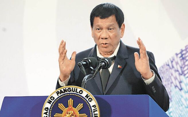 菲律宾前总统杜特蒂。（中新社）