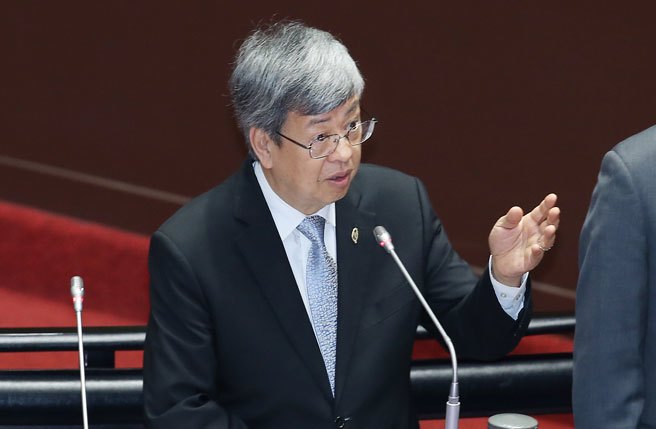行政院长陈建仁31日在立法院答询。（姚志平摄）