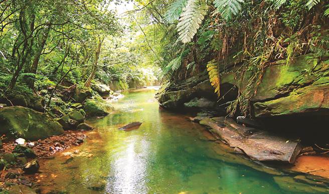 ▲有台版雅马逊河之称的七堵玛陵坑。（基隆市政府提供／徐佑升基隆传真）