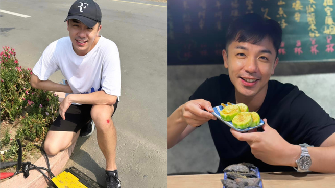 杨皓崴路跑时受伤。(图/杨皓崴 FB)