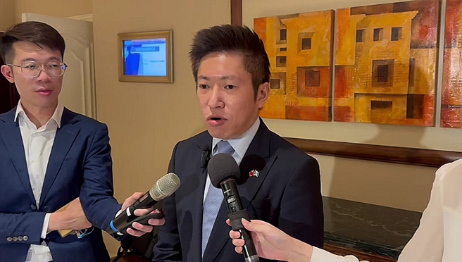 总统府副秘书长张惇涵。（崔慈悌摄）