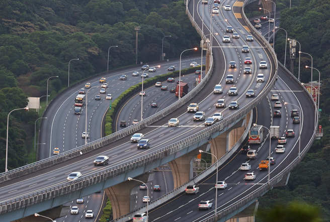 清明連假首日國道大塞車。（本報系資料照）