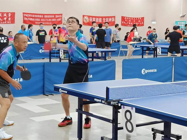 士林區公所將於4月8日於士林區行政中心10樓大禮堂，舉辦「2023士林盃桌球推廣賽」。圖為去年比賽盛況。（士林區公所提供／張芷瑜台北傳真）