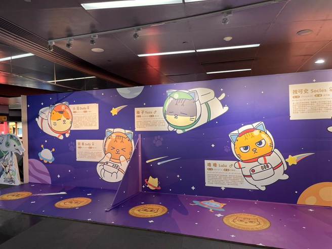 美麗島站內的主題牆。（崔正綱攝）