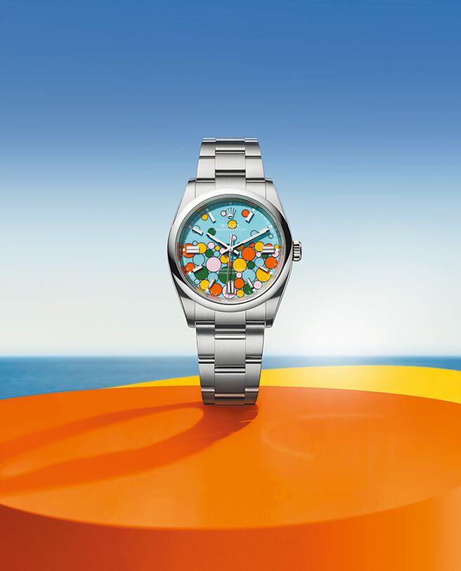 劳力士Oyster Perpetual彩色泡泡表（图／Rolex提供）