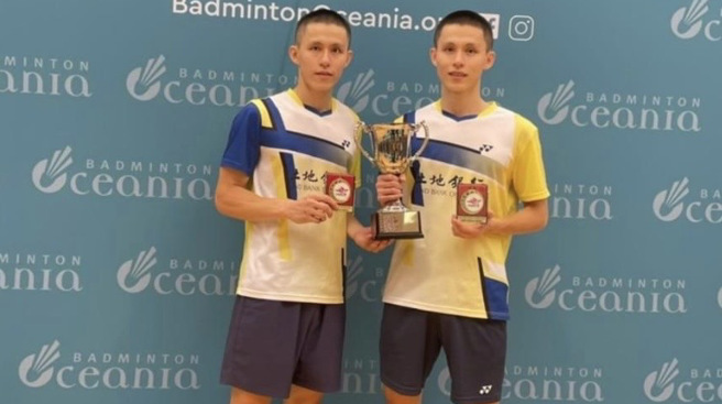 男雙組合李芳至、李芳任於西班牙羽球大師賽獲得亞軍。（資料照／中華羽協提供）