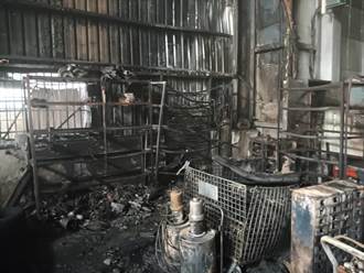 台中大雅驚傳工廠火警 機台雜物燃燒10平米無人員傷亡