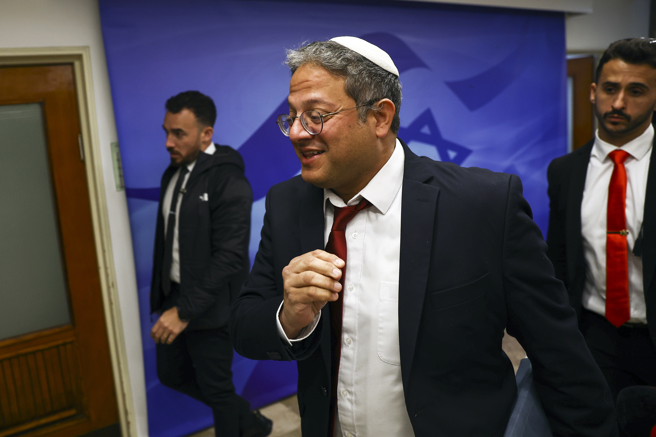 以色列国家安全部长班吉维尔（Itamar Ben-Gvir）。(图/美联社)