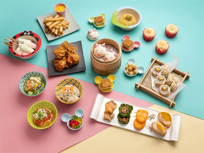 人气吃到饱名店「凯菲屋」儿童节推特色童趣餐点，满足家庭客的用餐期待。(台北君悦酒店提供)
