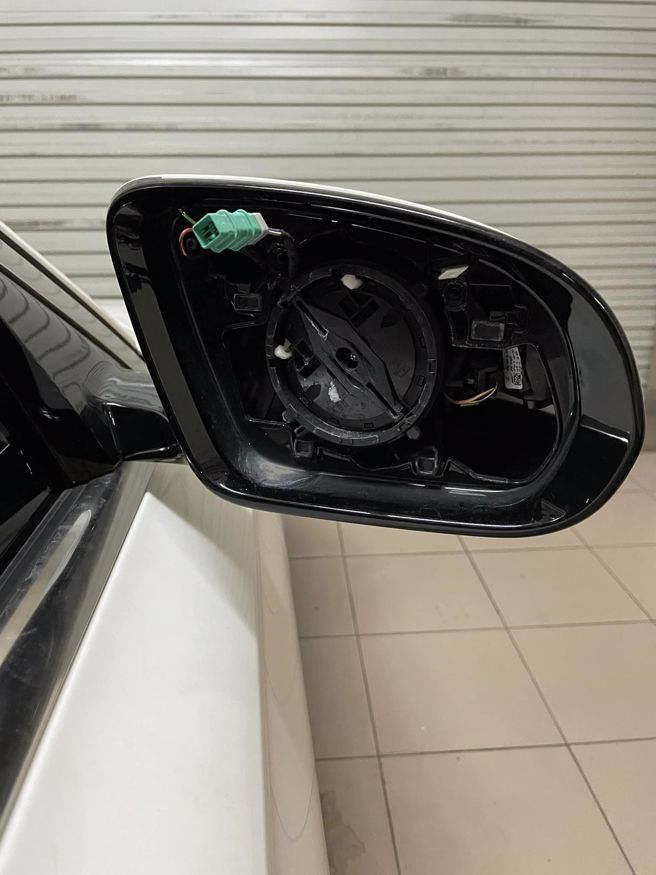 猴子偷走她車子的後照鏡。（圖／翻攝自爆怨公社）