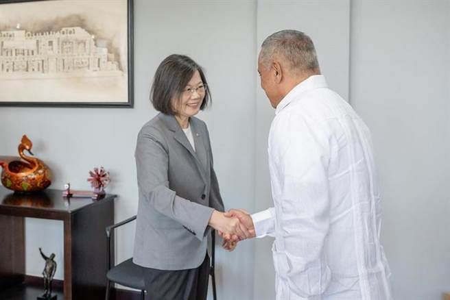 蔡英文总统会晤贝国总理布里仙纽