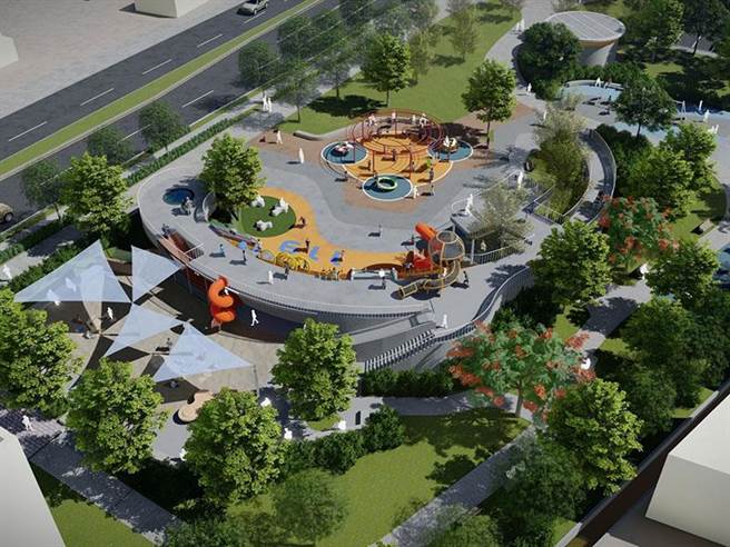 公所表示公14共融式游戏场已经进入收尾阶段，后续验收流程等，希望能在11月完工开放。(彰化县政府提供／吴建辉彰化传真)