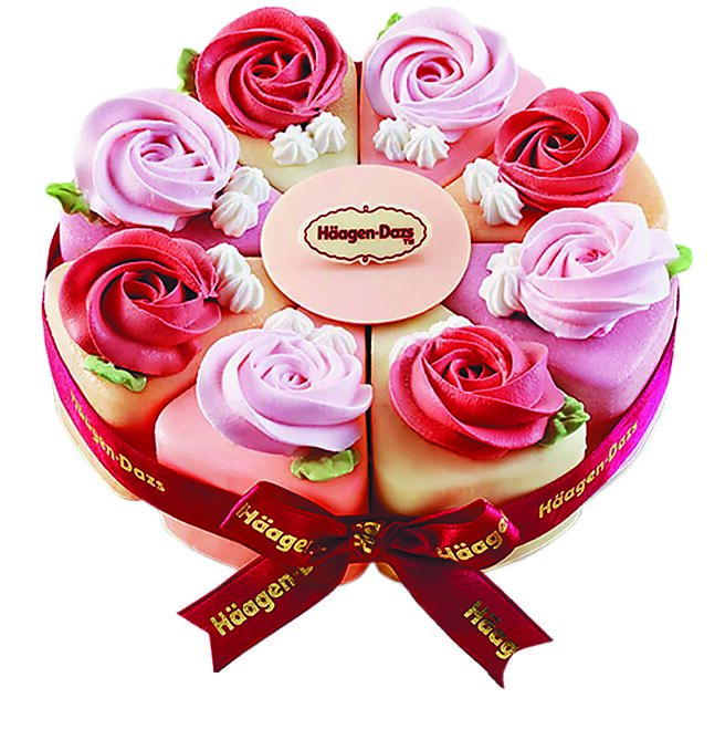 哈根達斯「花開幸福」7英吋2480元。（摘自哈根達斯官網）