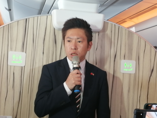 总统府副秘书长张惇涵证实，蔡英文之前过境纽约，在当地时间3月30日曾会晤眾议院民主党领袖杰弗瑞。(崔慈悌摄)