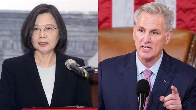 蔡英文（左）将会麦卡锡（右）（资料照／合图）