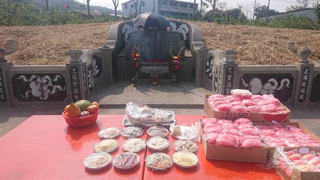 江家阿太公江棋壽曾指示祖墳不得遷移。（程炳璋攝）